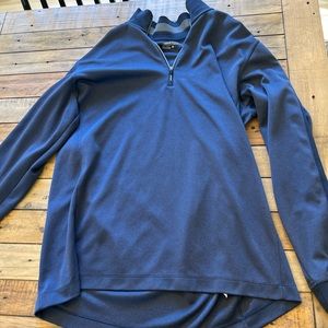 Long sleeve Nike Golf Dri-Fit Quarter Zip Navy blue